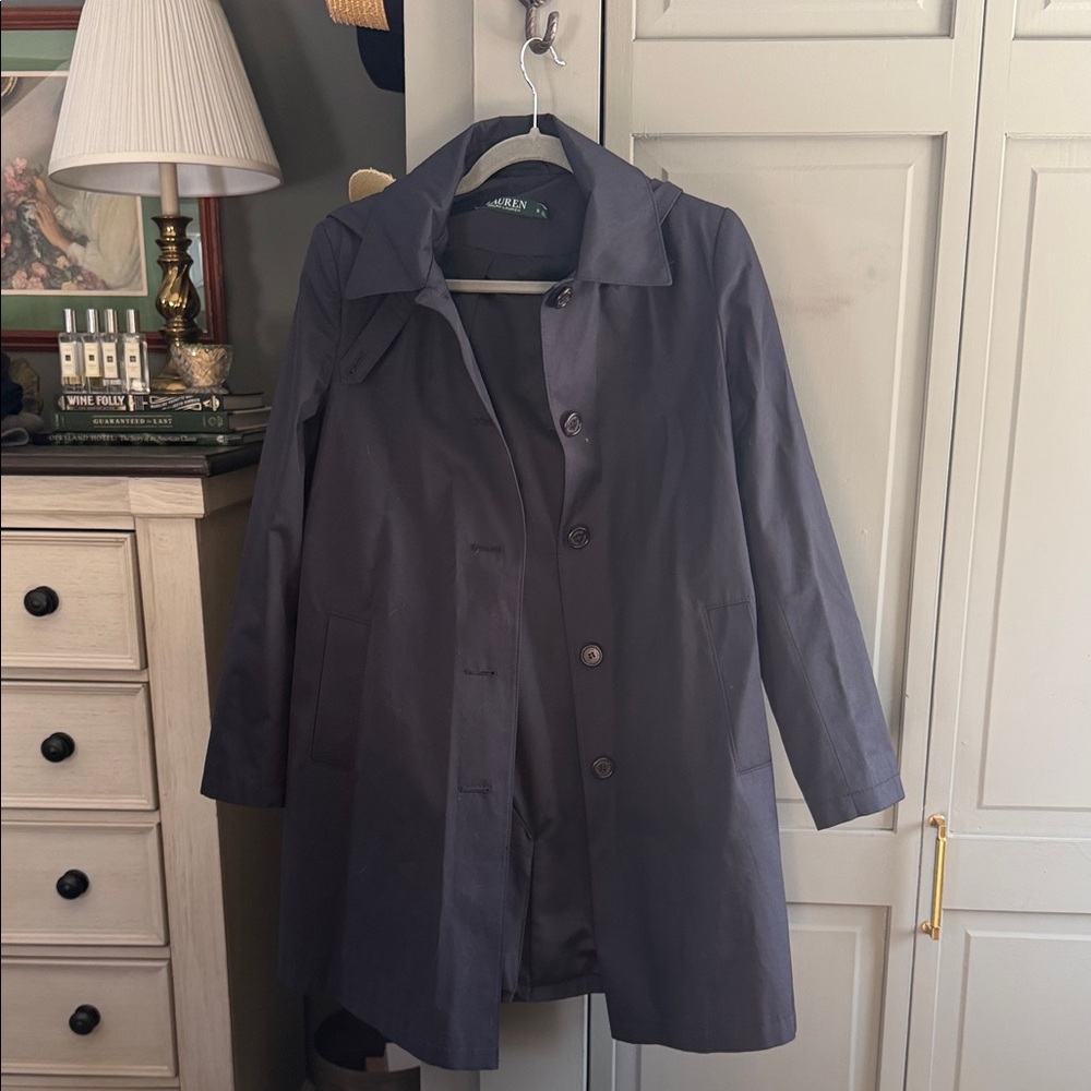 Lauren Ralph Lauren Navy Trench Coat